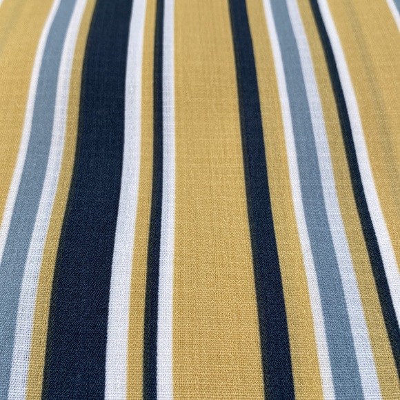 Lara Fashion Striped Linen-Look Top 💗 Gold Navy & White - Picture 11 of 13